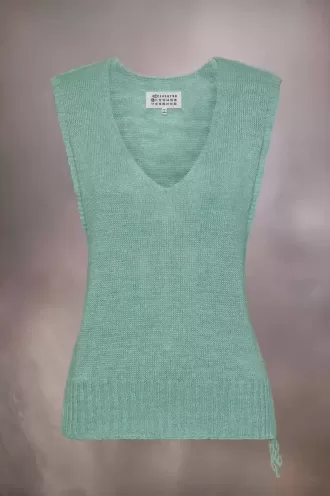 Havevest i hamp strik