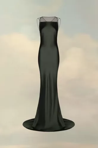 Maison Margiela hammered satin kjole