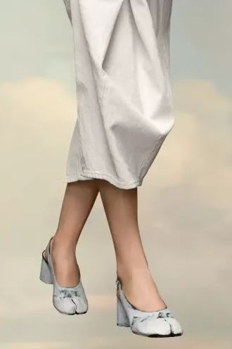 Tabi Bianchetto Slingback sko